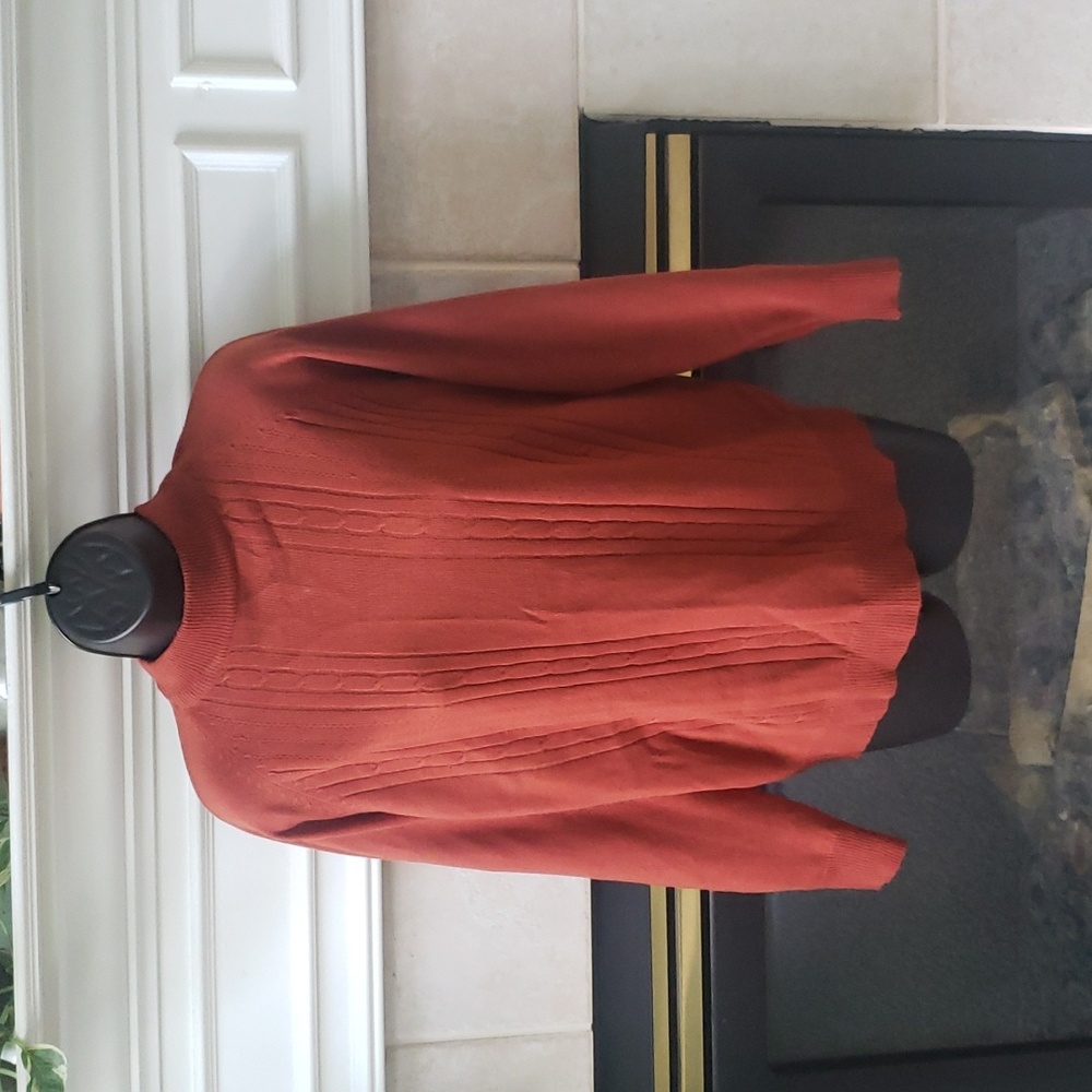 💥4/$20 Halloween Vintage Burnt Orange Pullover Sweater. Fall-Halloween.